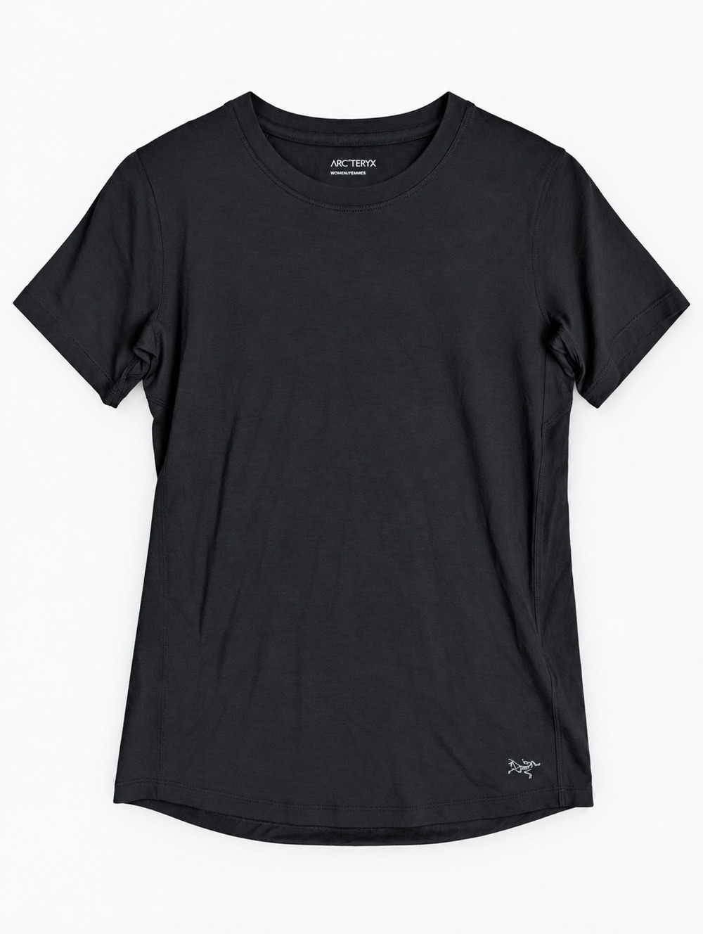 Arc'teryx Lana Merino Wool Crew T-Shirt Womens XS Black X000007443 NWT